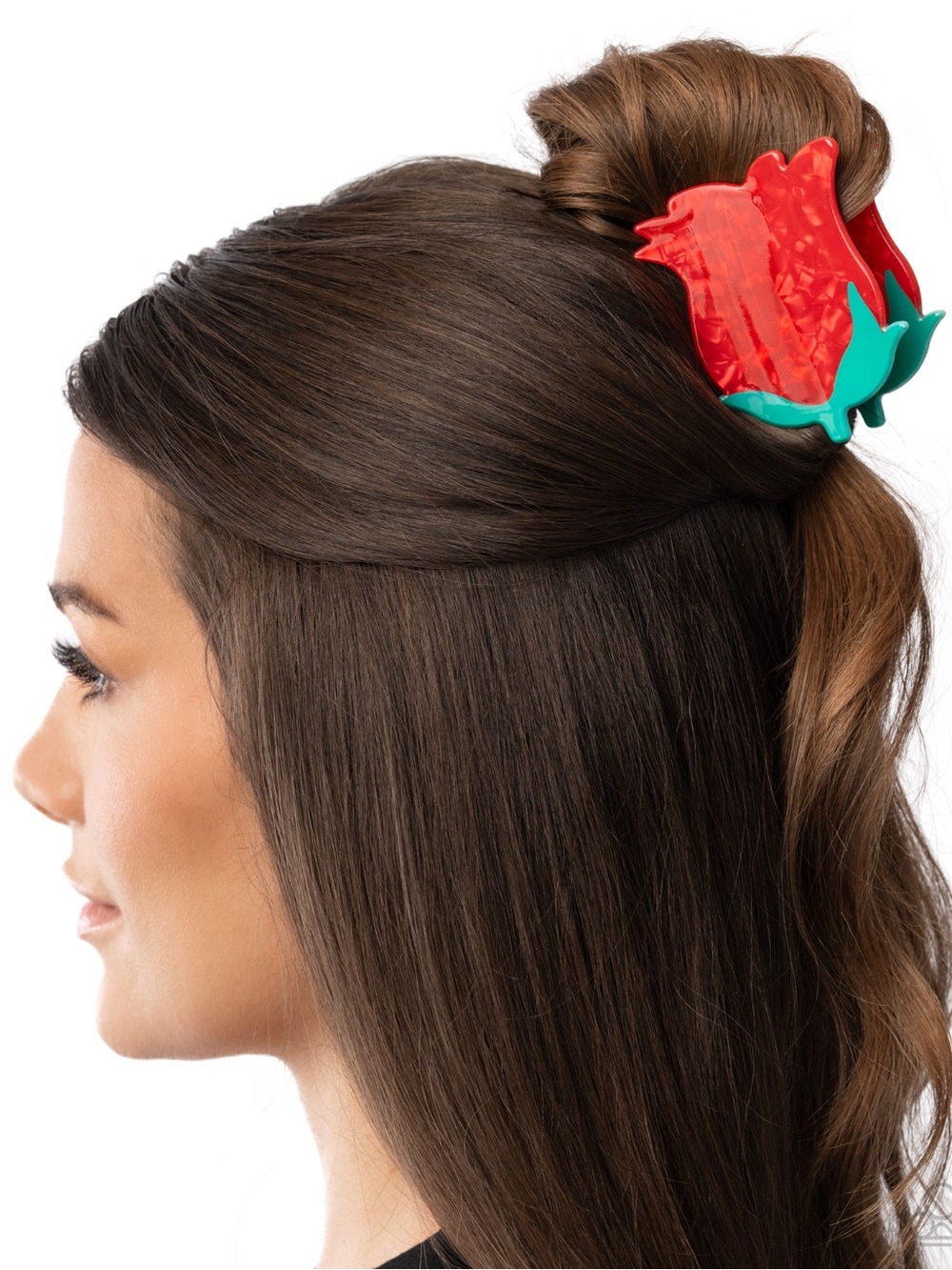 NWT Rose Bud Hair Clip- Adult